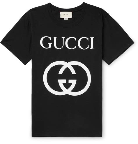 gucci logo print cotton jersey t shirt